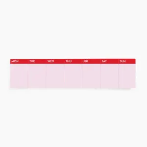 Stick To It Weekly Pad (Red)
