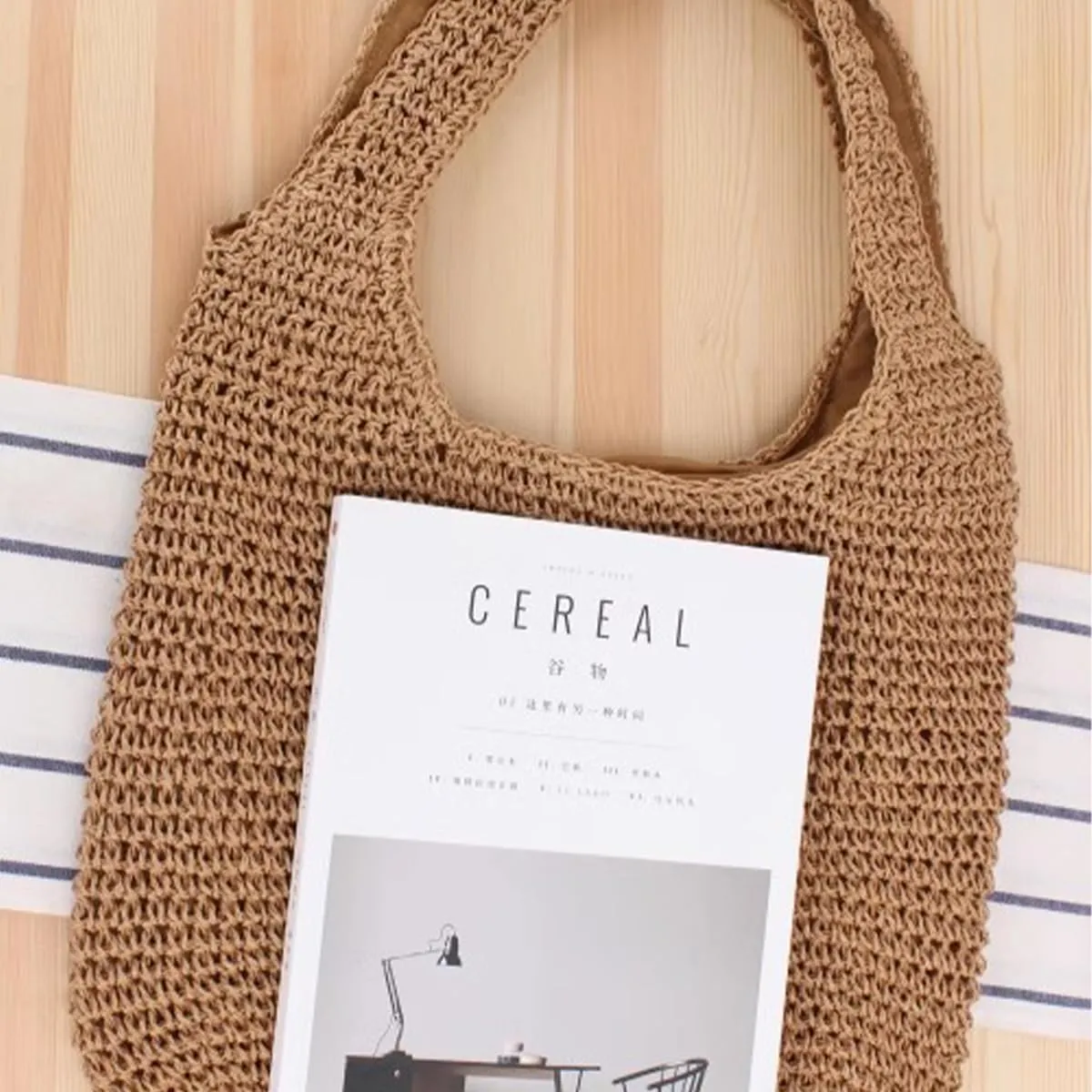 Straw Travel Beach Tote Bag for Women Large Woven Foldable Shoulder Handbags Purse for Summer Vacation