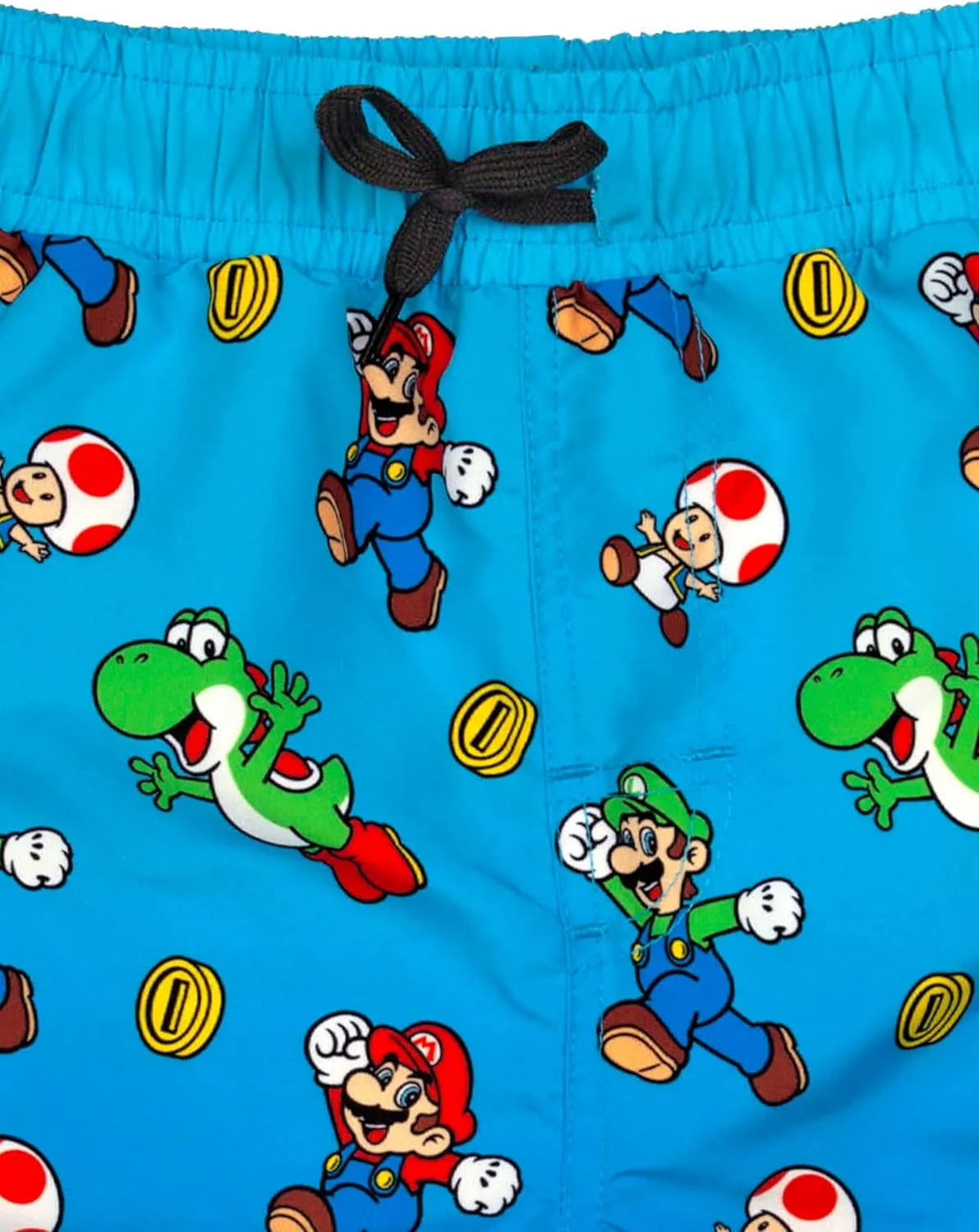 Super Mario Swim Shorts Boys Luigi Kids Gamer Swimming Trunks Pants