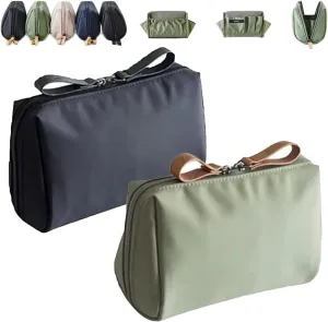 Tidynook Makeup Bag Small, Tidy Nook Cosmetic Bag, Lipstick Makeup Bag Mini Small Tidynook, Small Makeup Pouch for Purse, Portable Storage Bag, Large-Capacity Cosmetic Organizer, Travel Pouch (2*C)