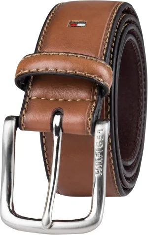 Tommy Hilfiger Men's Everyday Casual Jean Belt with Classic Harness Buckle
