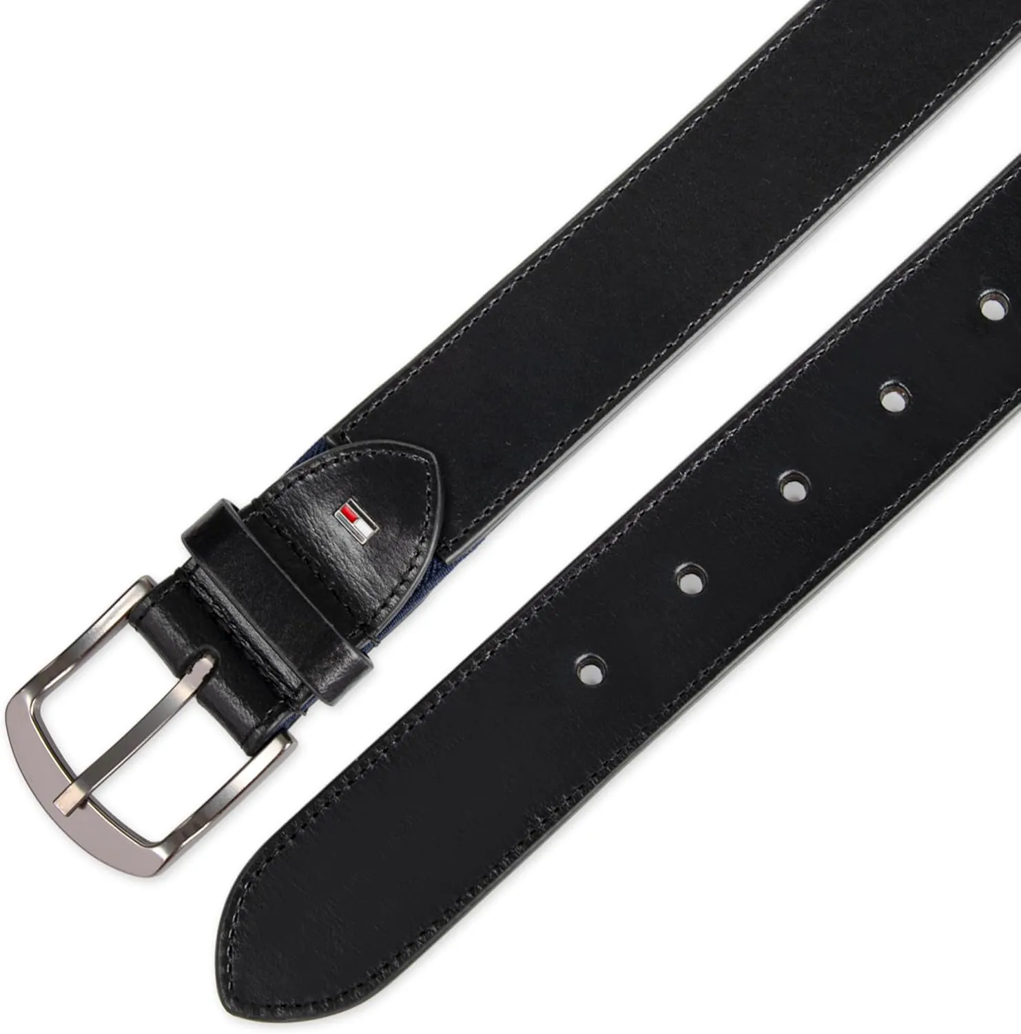 Tommy Hilfiger Men's Everyday Casual Jean Belt with Classic Harness Buckle
