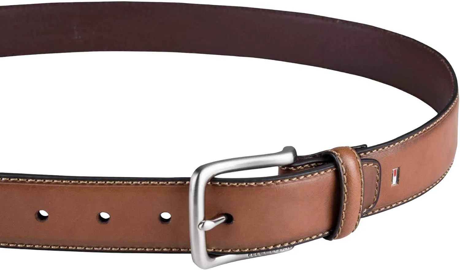 Tommy Hilfiger Men's Everyday Casual Jean Belt with Classic Harness Buckle