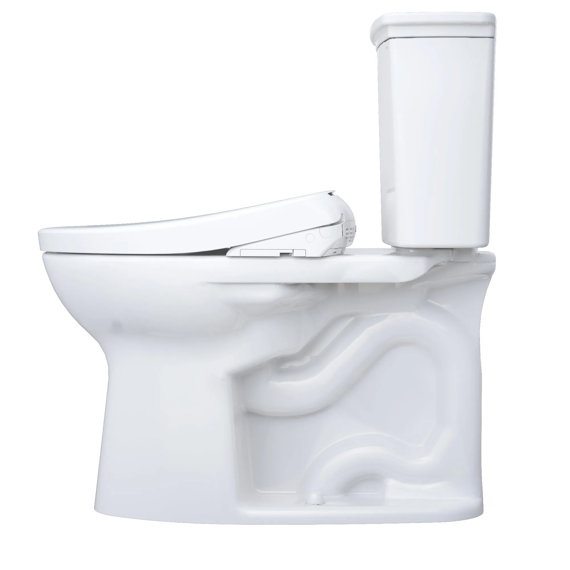 TOTO MW7864736CEGA#01 Drake Transitional WASHLET  Two-Piece Toilet and S7A Bidet Seat with Auto Flush