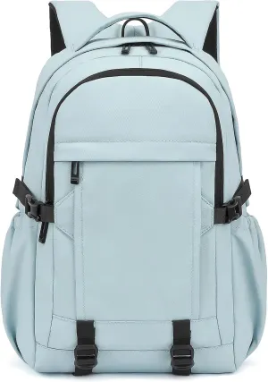 Travel Laptop Backpack for Women Men, 15.6 Inch Work Business College Backpacks School Bookbag Casual Daypack (Blue)