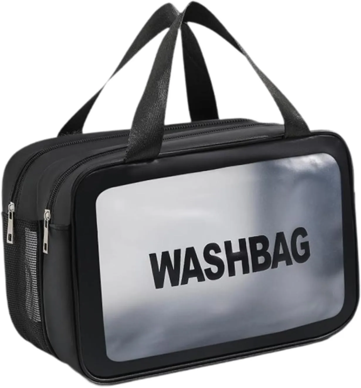 Travel Toiletry Bag, Makeup Storage Bag, Make Up Bag, Cosmetic Bag for Camping, Business Trip, Black M, Optional