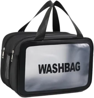 Travel Toiletry Bag, Makeup Storage Bag, Make Up Bag, Cosmetic Bag for Camping, Business Trip, Black M, Optional
