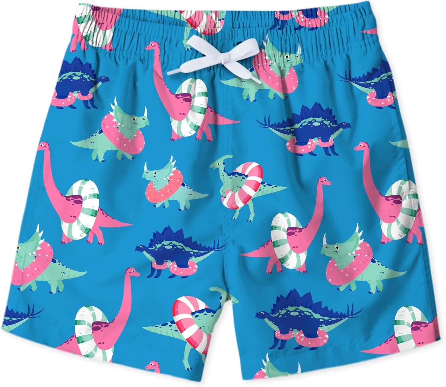uideazone Boys Swim Trunks 3D Funny Print Surfing Board Shorts Quick Dry UPF 50  Swimsuit Beachwear with Mesh Lining 2-12T