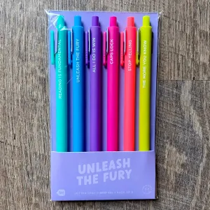 Unleash The Fury Jotter Pens Set of 6