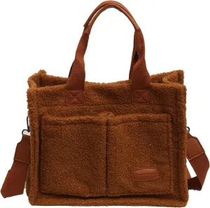 Women Tote Hobo Bags PU Leather Top Handle Backpacks Clutches Satchel Handbags Shoulder Purse Wallets (Wine)