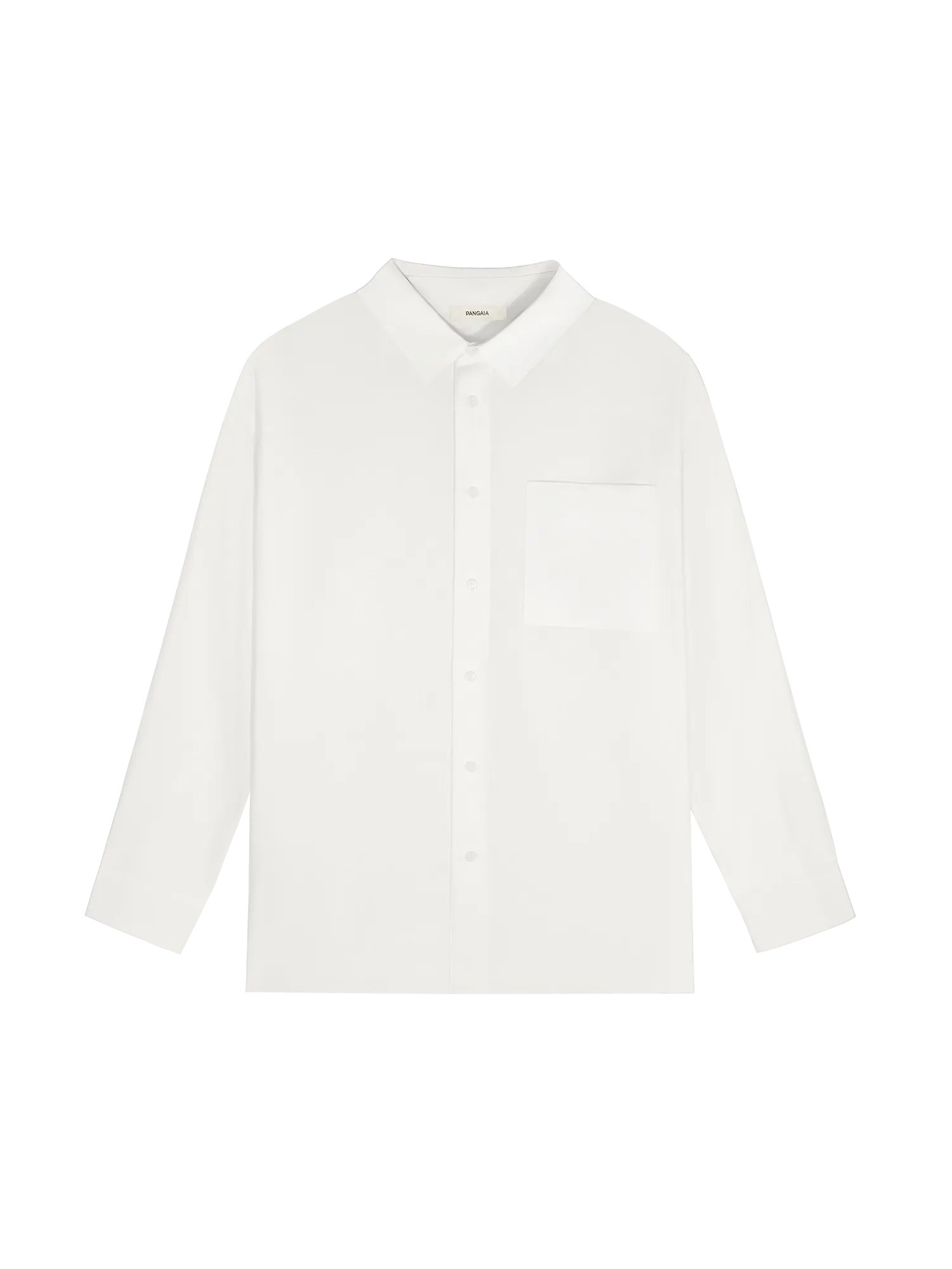 Womens Aloe Linen Collared Long Sleeve Shirtoff-white