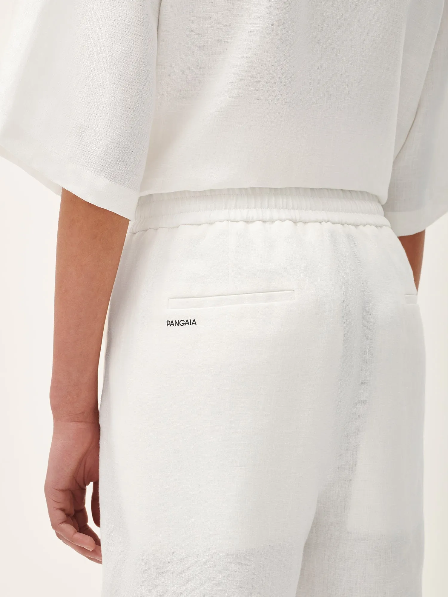Womens Aloe Linen Trousersoff-white