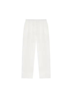 Womens Aloe Linen Trousersoff-white
