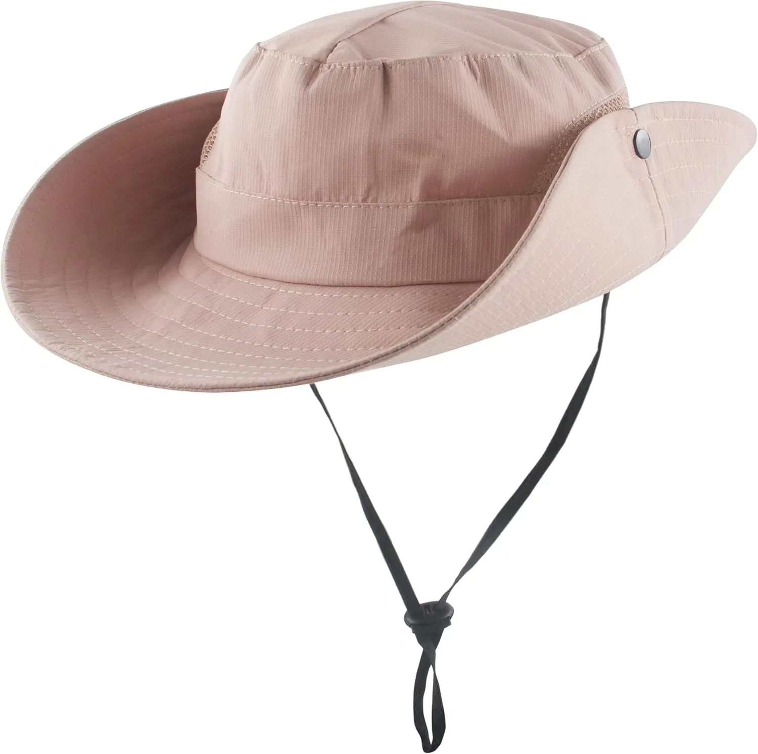 Womens Summer Sun Hat Wide Brim Outdoor UV Protection Hat Foldable Ponytail Bucket Cap for Beach Fishing Hiking