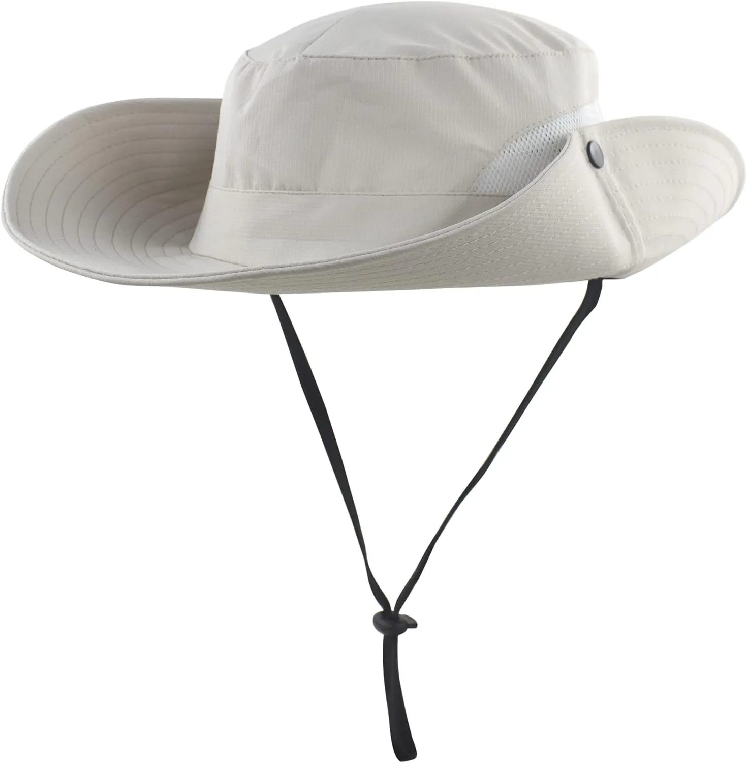 Womens Summer Sun Hat Wide Brim Outdoor UV Protection Hat Foldable Ponytail Bucket Cap for Beach Fishing Hiking