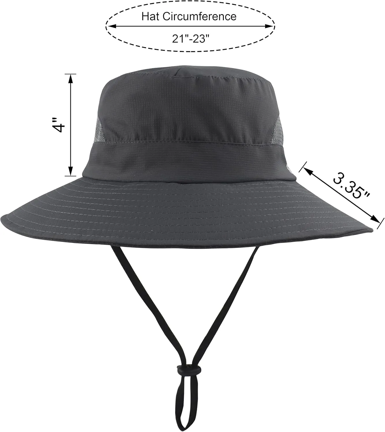 Womens Summer Sun Hat Wide Brim Outdoor UV Protection Hat Foldable Ponytail Bucket Cap for Beach Fishing Hiking