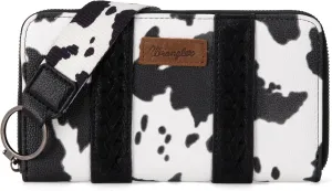 Wrangler Wallet Purse for Women Western Aztec Clutch Wristlet Wallet with Credit Card Holder