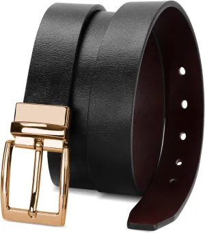 XZQTIVE Reversible Leather Belts for Women with Rotated Metal Buckle Fashion Women Belts
