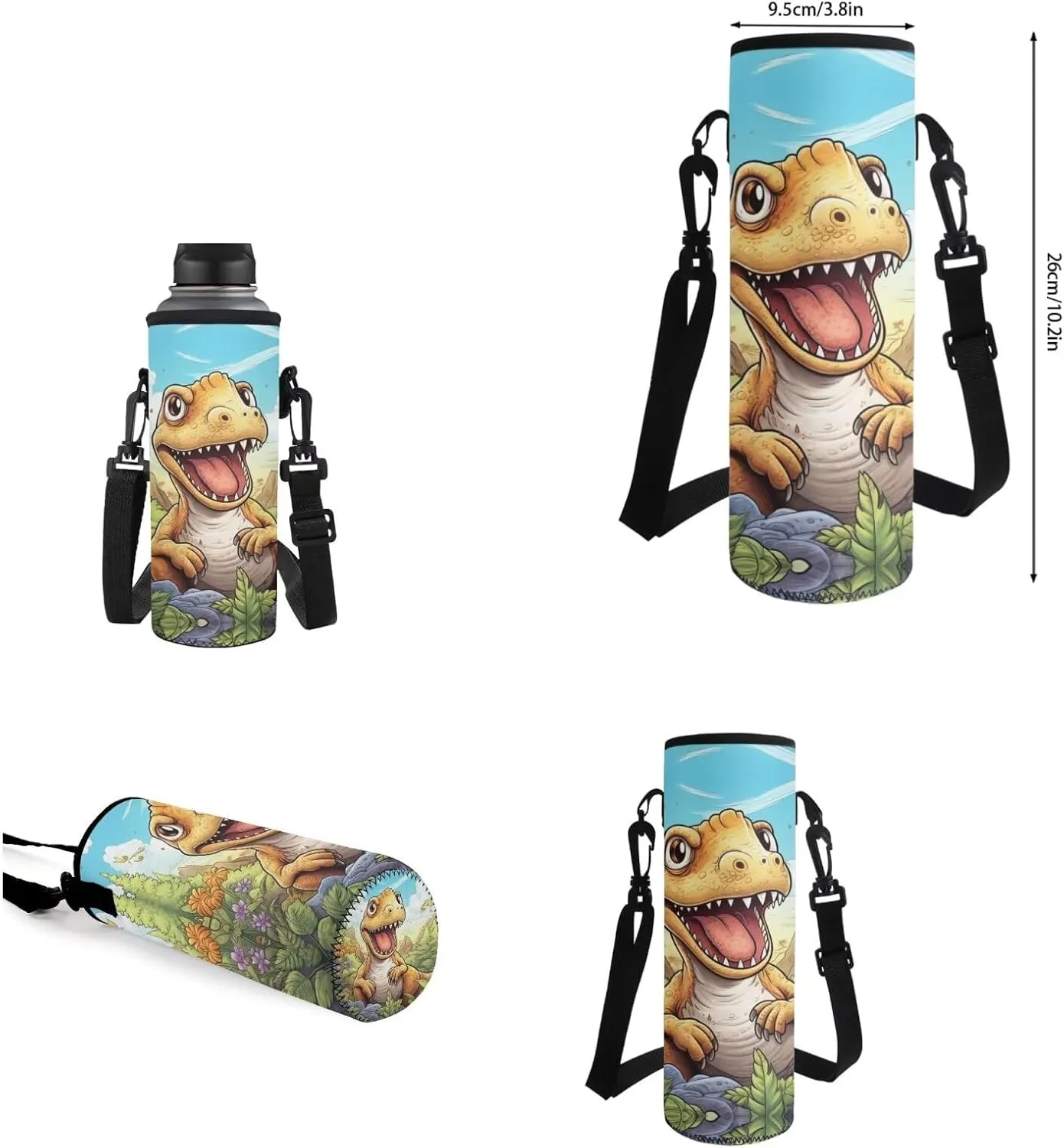 Ystardream Kids Backpack with Lunch Box Cute Dinosaur School Bags for Boys 10-12 with Water Bottle Sleeve Pen Holder Shoulder Straps Rucksack Daypack 4 Piece Set Cute School Supplies